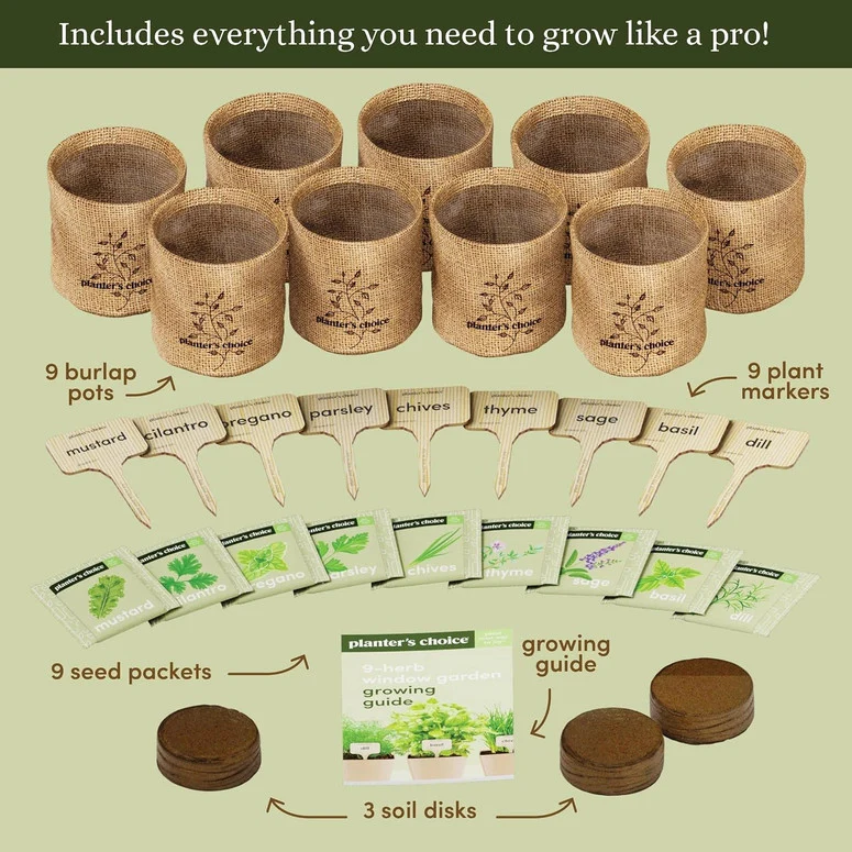 9 Herb Window Garden Kit - Image 2