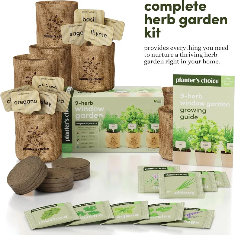 9 Herb Window Garden Kit - Image 3