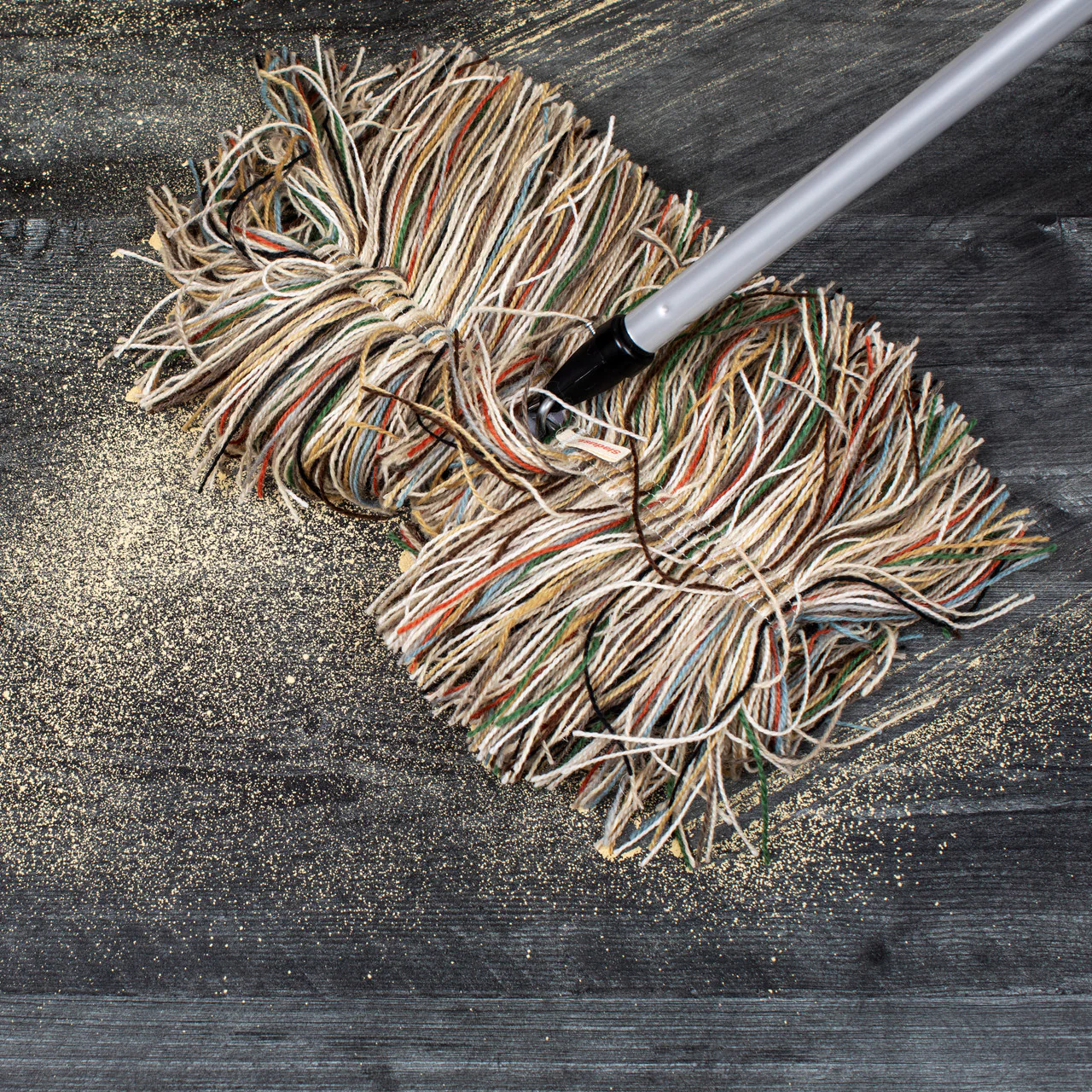 Big Wooly Dust Mop with Telescoping Handle - Image 2