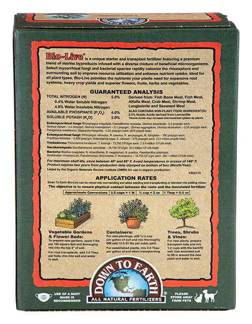 Bio-Live 5-4-2 Fertilizer 5lb - Image 2