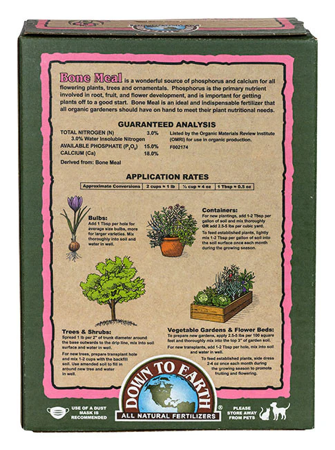 Bone Meal 3-15-0 Fertilizer 5lb - Image 2