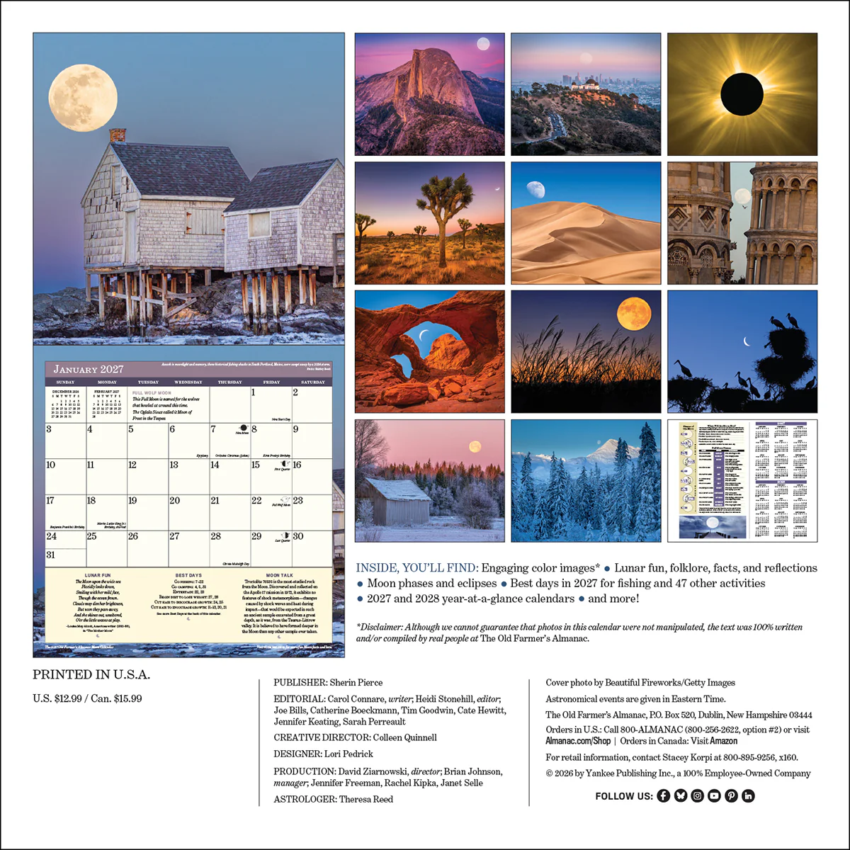 2027 Moon Wall Calendar - Image 2