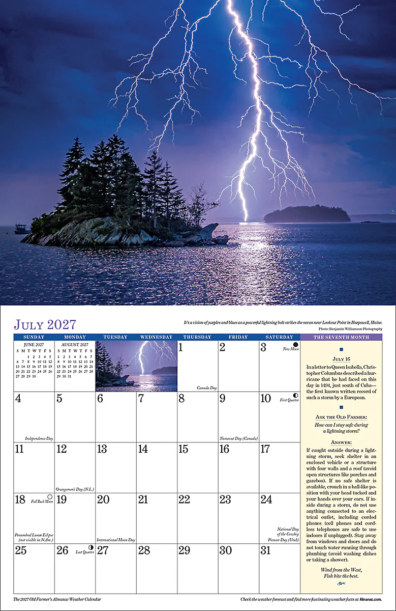 2027 Weather Wall Calendar - Image 3