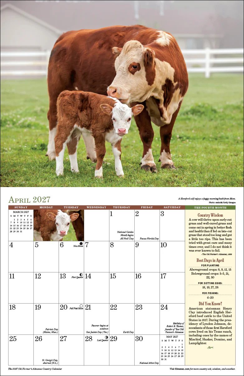 2027 Country Wall Calendar - Image 4