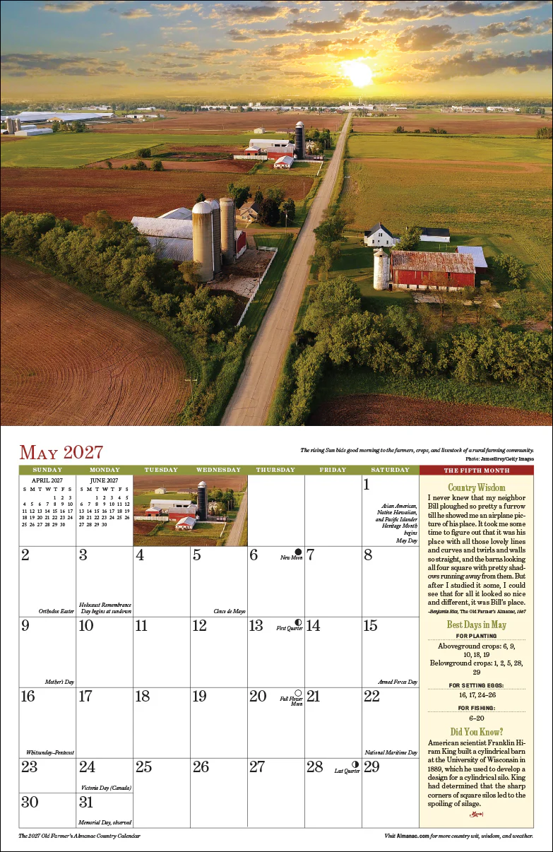 2027 Country Wall Calendar - Image 5