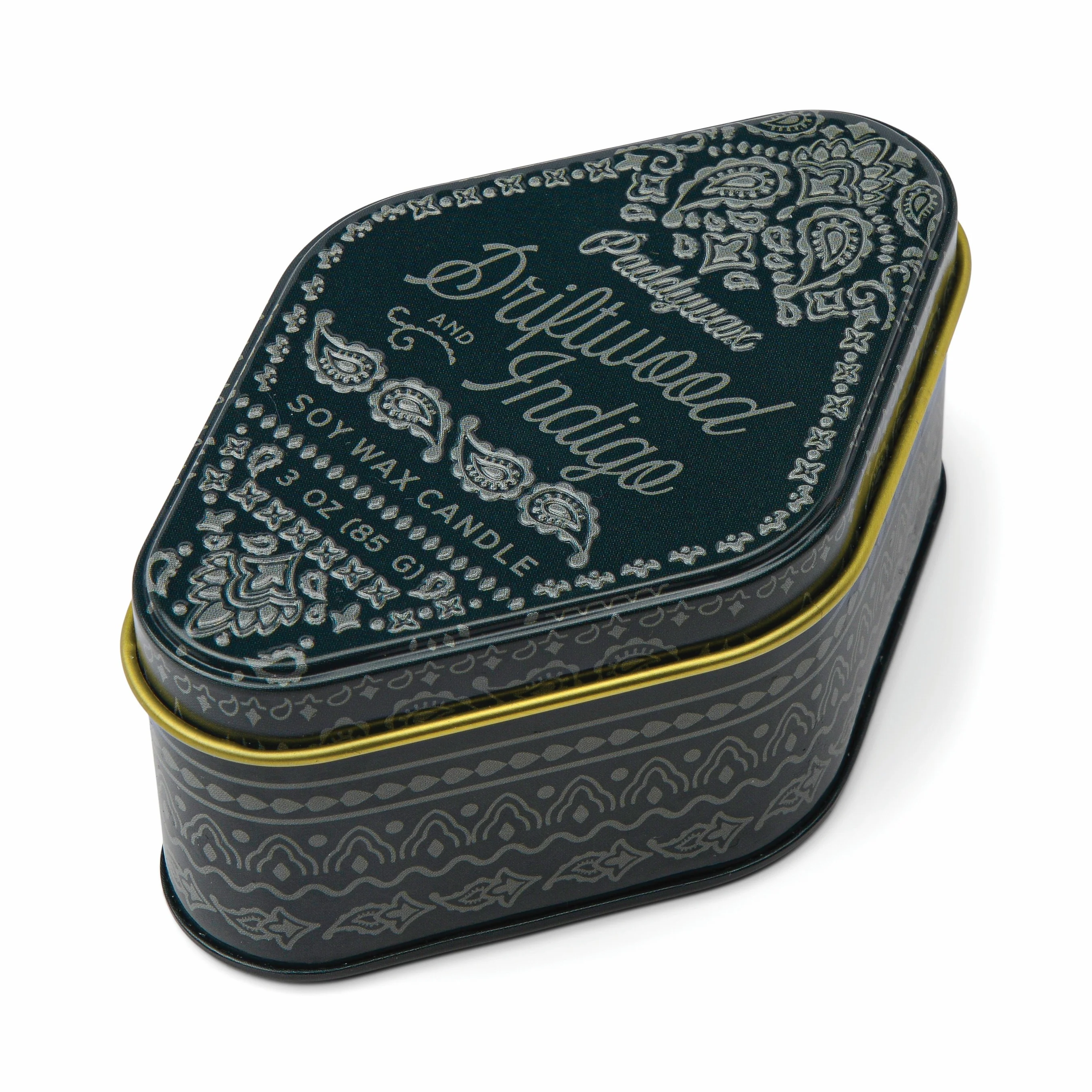 Driftwood and Indigo Candle Tin