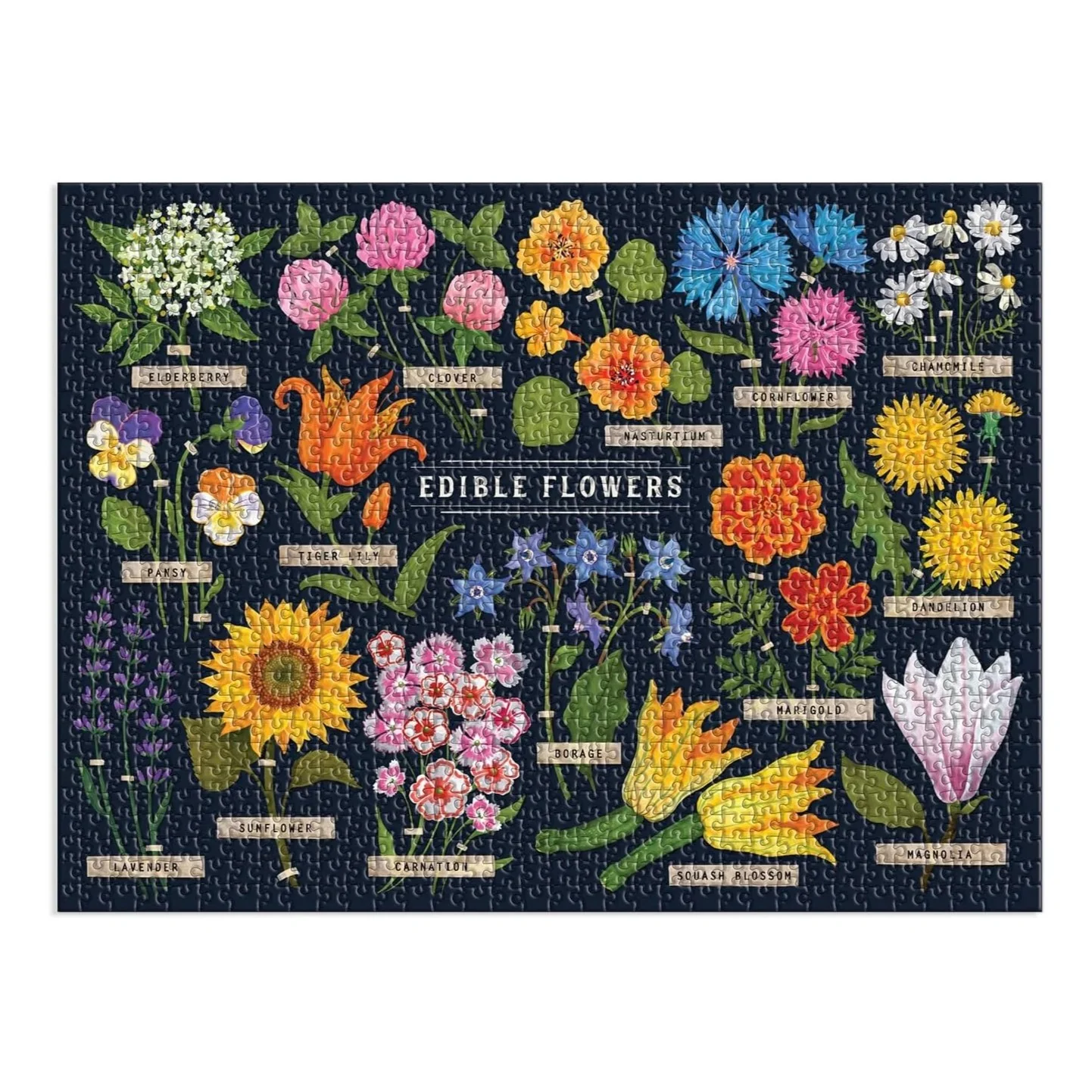 Edible Flowers - 1000 Piece Puzzle - Image 2