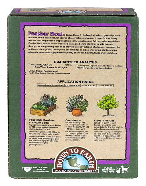 Feather Meal 12-0-0 Fertilizer 4lb - Image 2