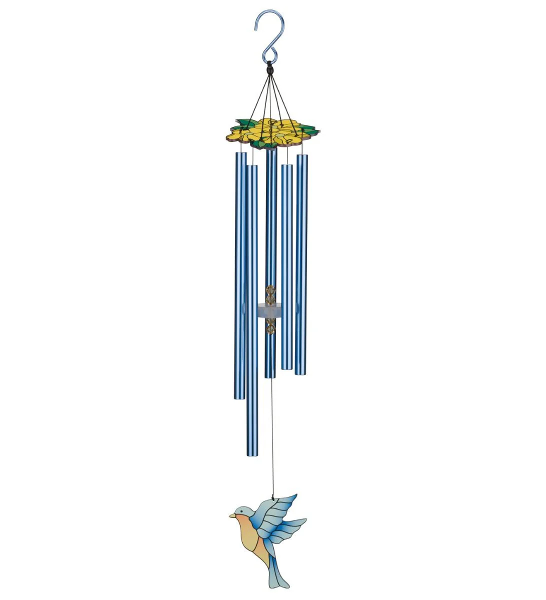 Floral Bird Chime 32" - Bluebird