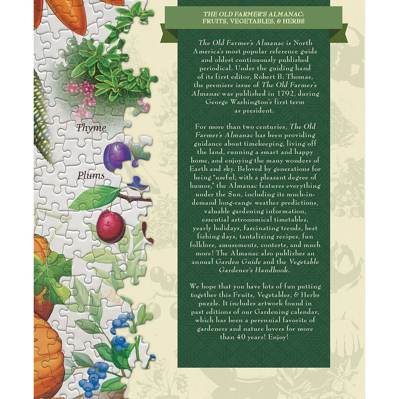 Fruits Vegetables & Herbs 1000pc Puzzle - Image 4