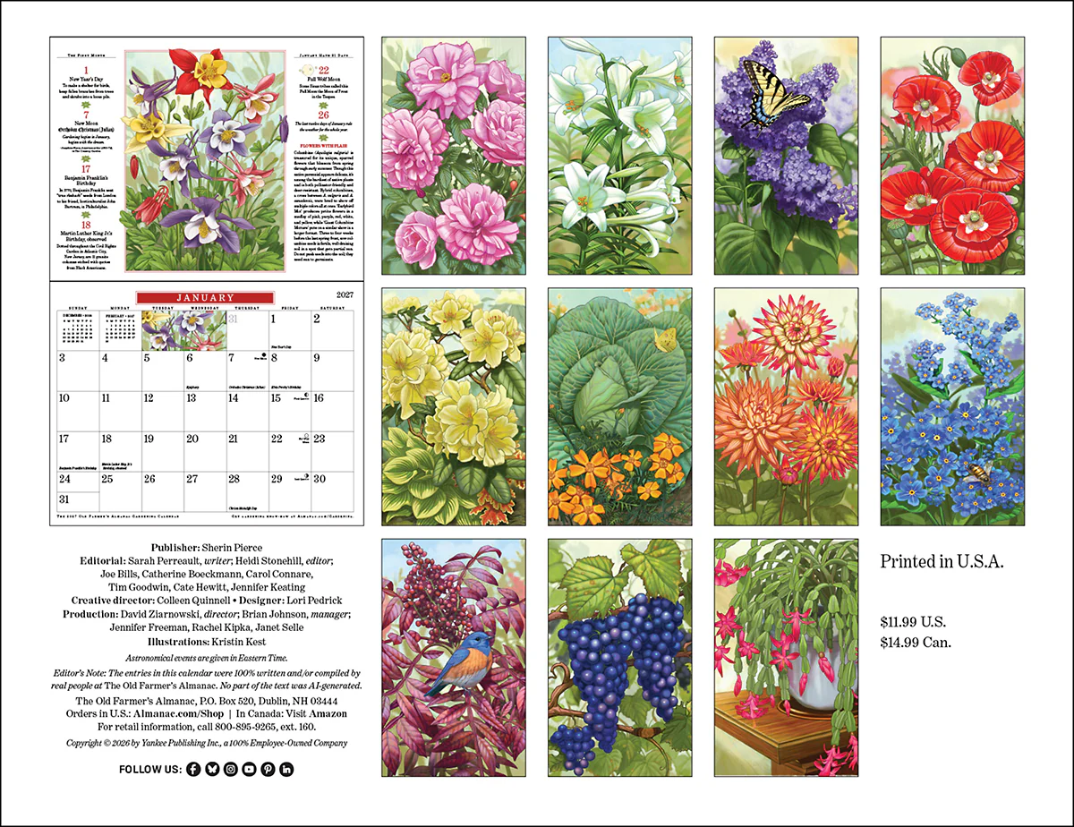 2027 Gardening Wall Calendar - Image 2