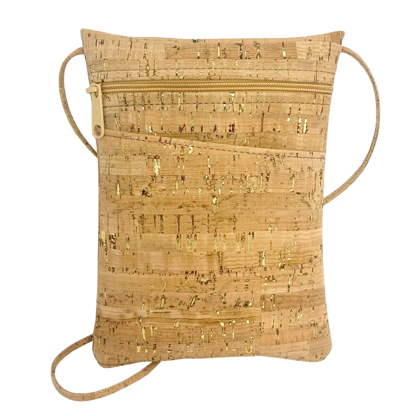 Gold Fleck Cork Mini Crossbody Bag