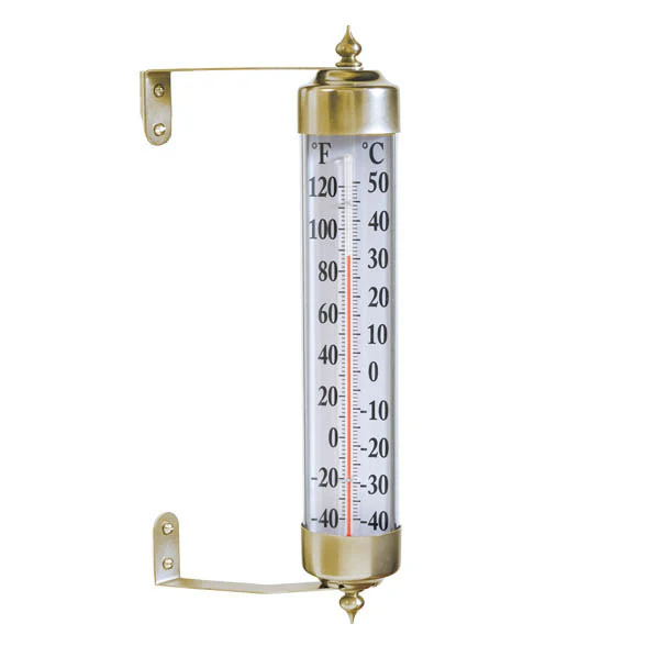 Grande View 12" Thermometer - Brass - Image 2