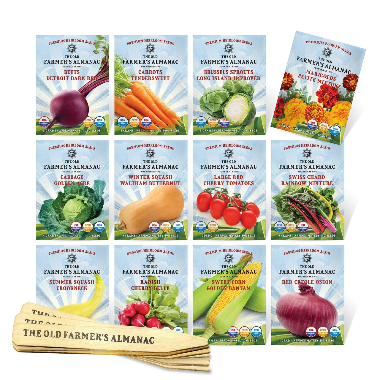 Heirloom Vegetable Garden Seed Starter Kit