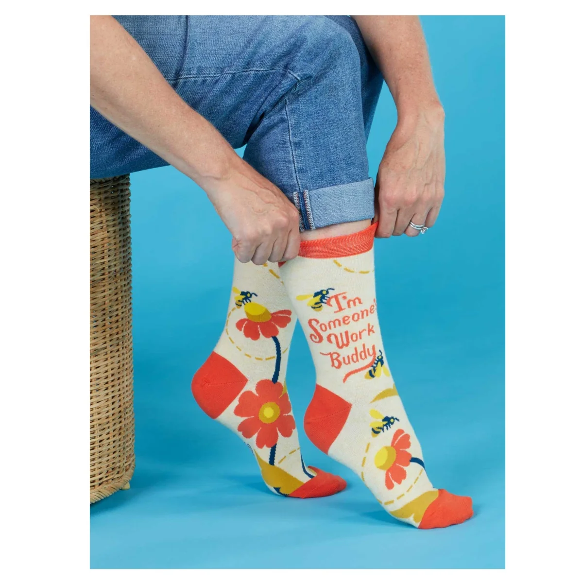 I'm Someone's Work Buddy Bee Socks
