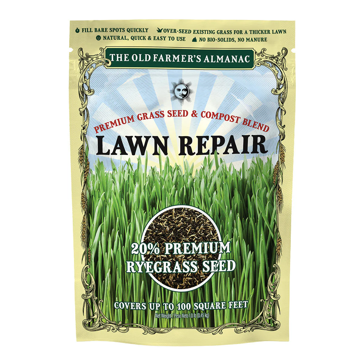 Lawn Repair Premium Grass Seed & Compost Blend - 1lb. Bag