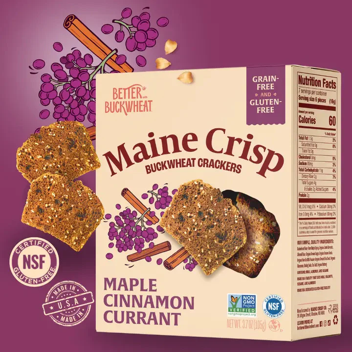 Maine Crisp Maple Cinnamon Currant Crisps