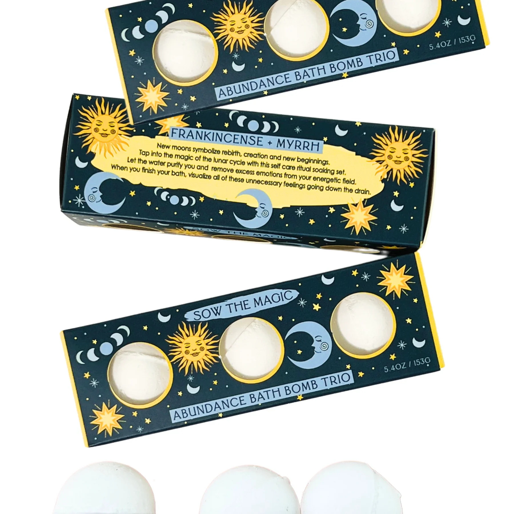 Moon Phase Abundance Bath Bomb Trio - Image 2