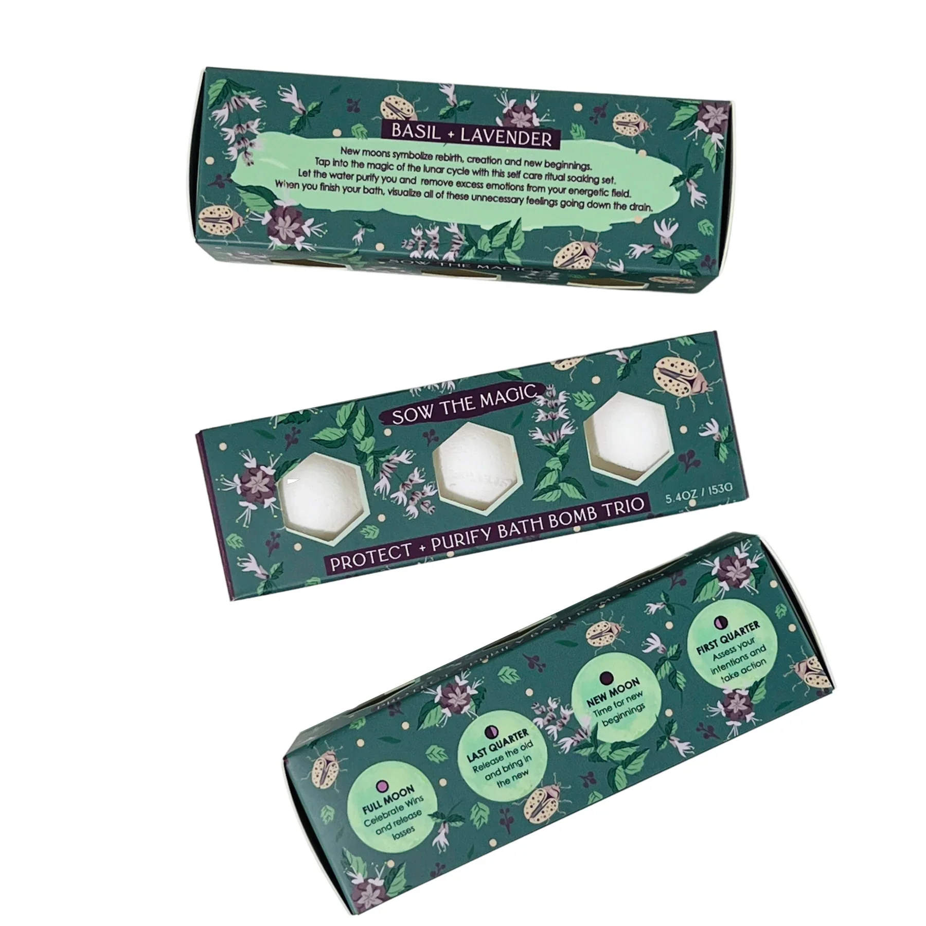 Moon Phase Protect + Purify Bath Bomb Trio