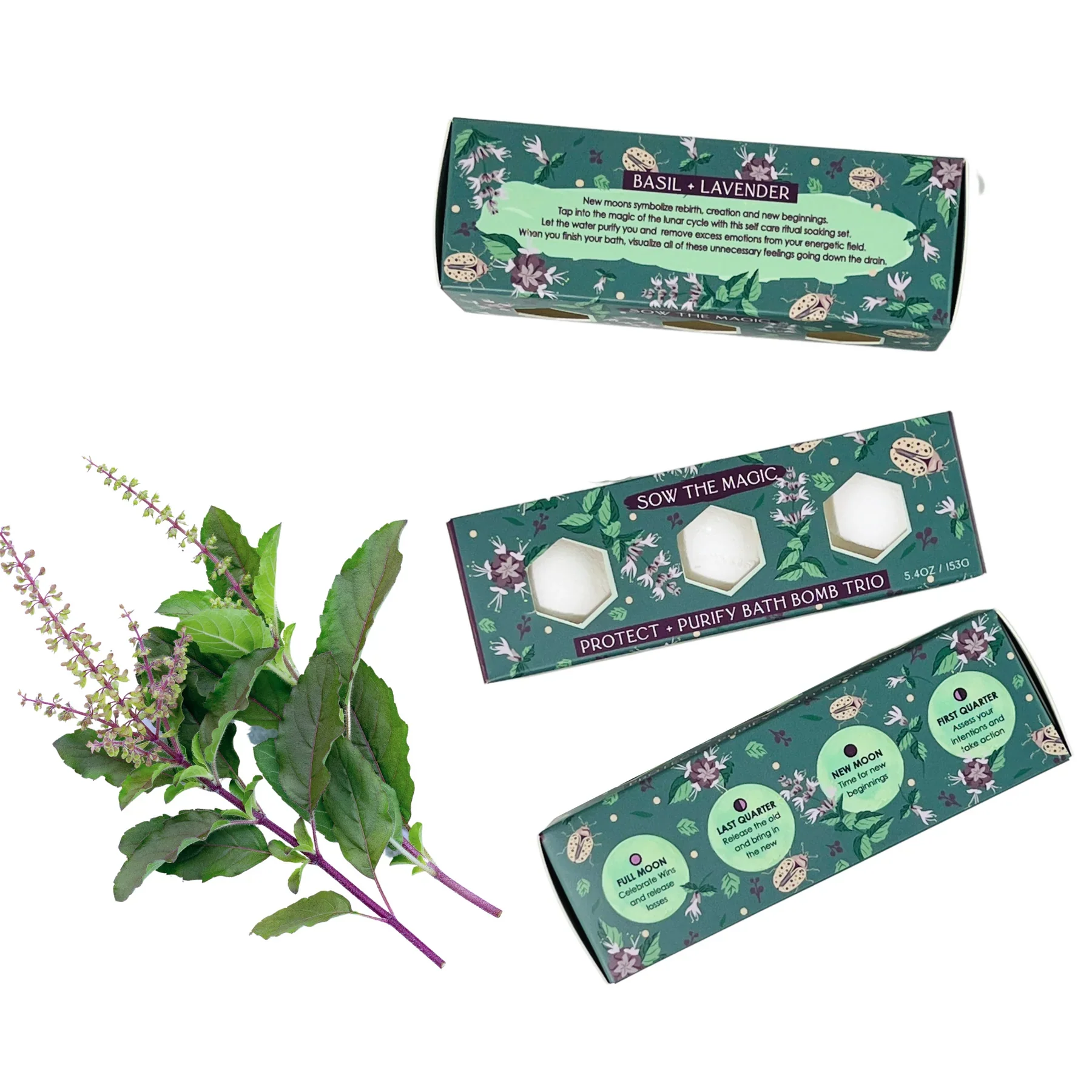 Moon Phase Protect + Purify Bath Bomb Trio - Image 2