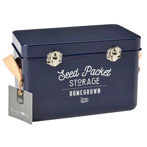 Seed Packet Storage Tin - Blue - Image 2