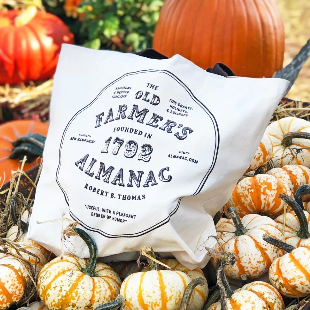 Almanac Logo Support Your Local Farmers Canvas Tote - Image 3