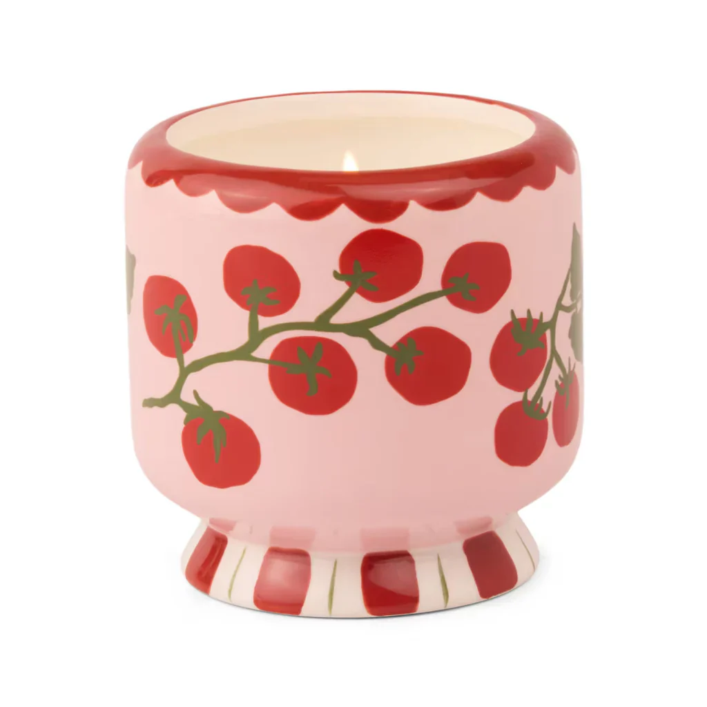 Tomato Vine Ceramic Candle - Heirloom Tomato