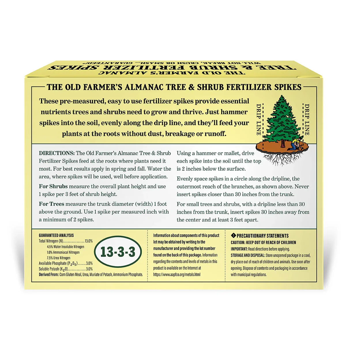 Tree & Shrub 13-3-3 Fertilizer Spikes (Box of 12 Spikes) - Image 6